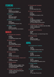 Programación de la Sala Bretón de Astillero