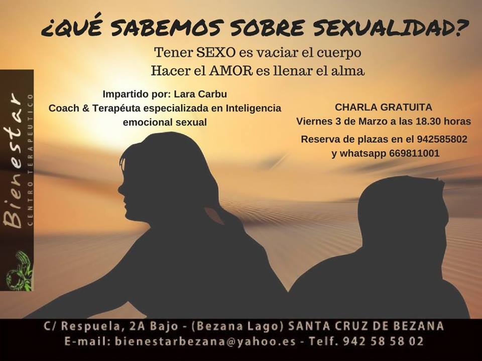 Charla gratuita sobre sexualidad en Bezana