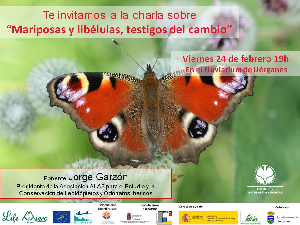 Charla sobre mariposas y libélulas en Liérganes
