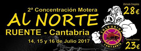 Concentración de motos Al Norte en Ruente 2017