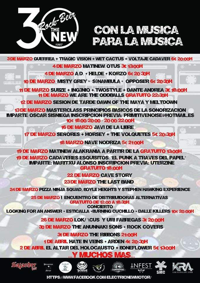 Concierto aniversario Rock Beer the New de Santander