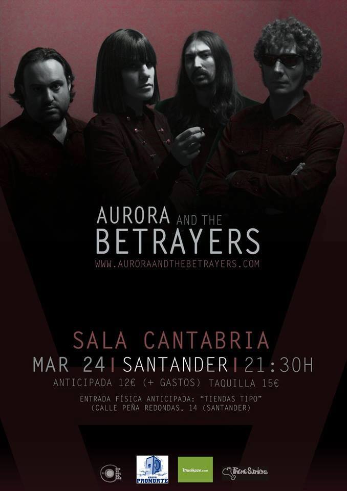 Concierto de AURORA AND THE BETRAYERS en la Sala Cantabria de Santander
