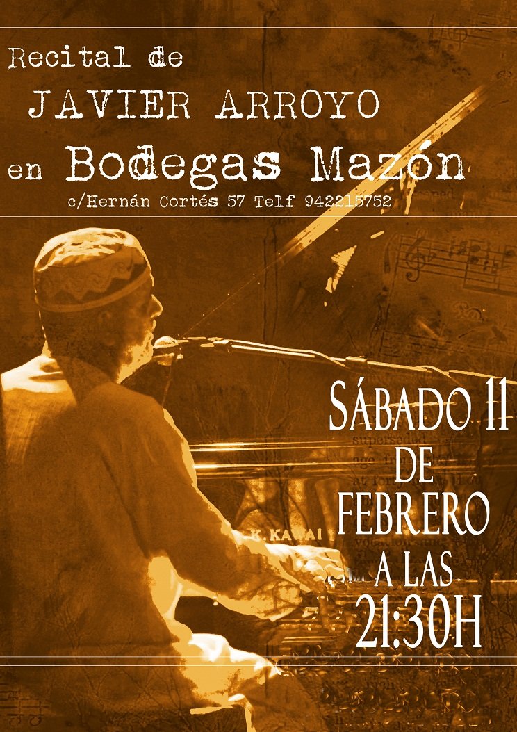 Recital de Piano de Javier Arroyo en Bodegas Mazón de Santander