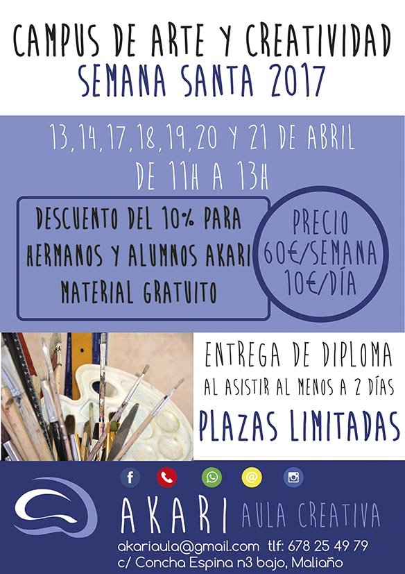 Campus Arte y Creatividad en Akari Aula Creativa de Maiaño