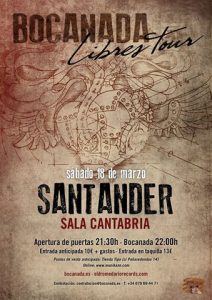 Concierto de Bocanada en la Sala Cantabria de Santander