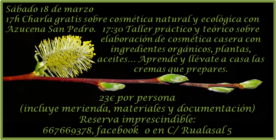Cosmética natural Taller de Iniciación en Santander