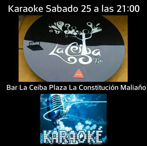 Karaoke en el bar La Ceiba de Maliaño
