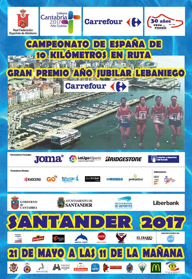 Campeonato de España de 10km en ruta en Santander