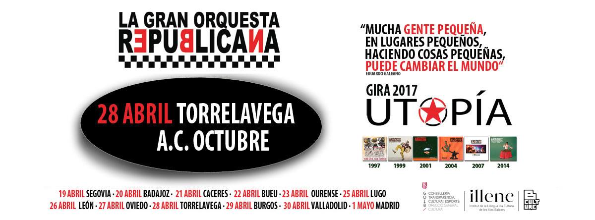 Concierto de La Gran Orquesta Republicana en A.C. Octubre de Torrelavega