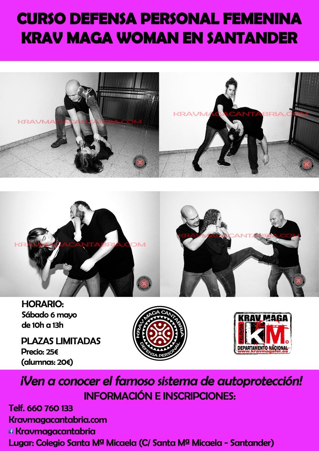 Curso Krav Maga Woman – Defensa Personal Femenina en Santander