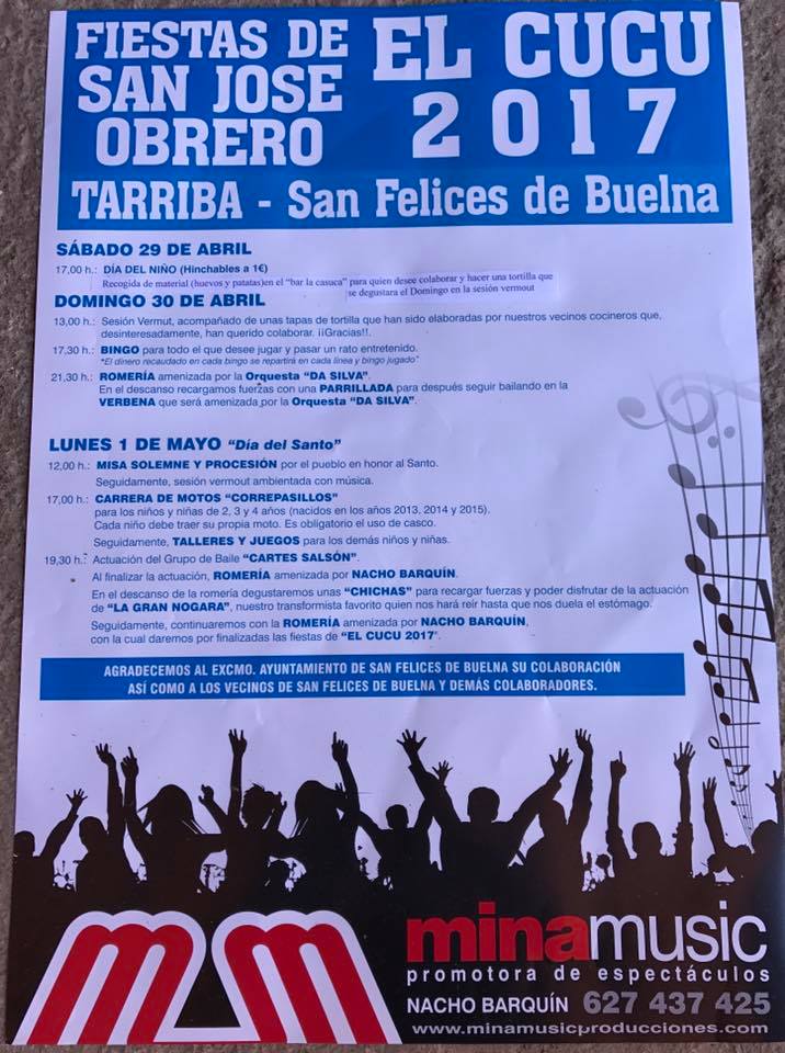 Fiestas de San José Obrero el Cucu en Tarriba, San Felices de Buelna 2017