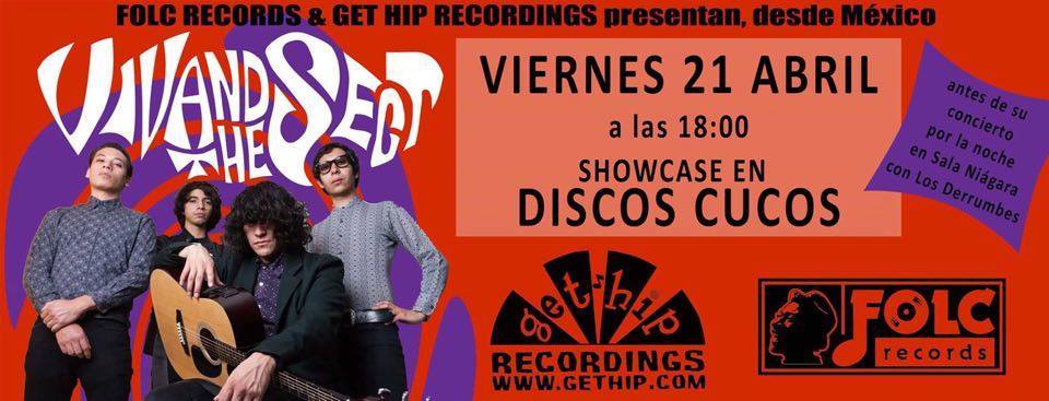 Viv And The Sect showcase en Discos Cucos de Santander(Concierto)
