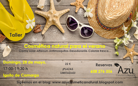 Taller Cosmética natural para el verano en Igollo de Camargo