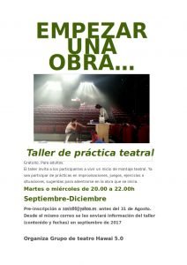 Talleres de teatro en Ítaca de Torrelavega