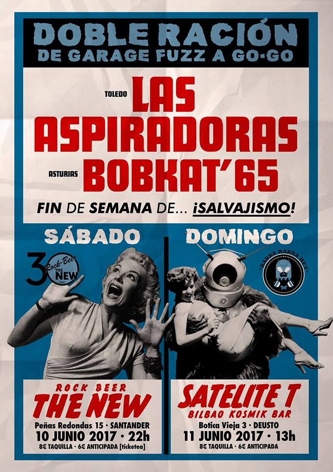 Concierto de Las Aspiradoras Vs Bobkat´65 en el Rock Beer the New de Santander