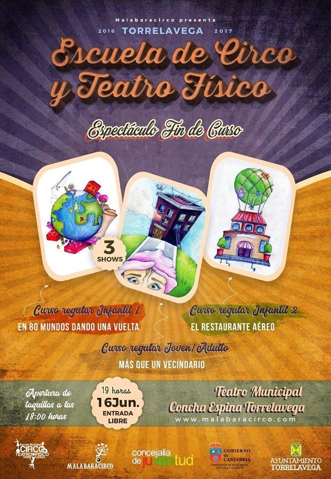 Espectáculo de fin de curso. Escuela de Circo y Teatro en el TMCE de Torrelavega