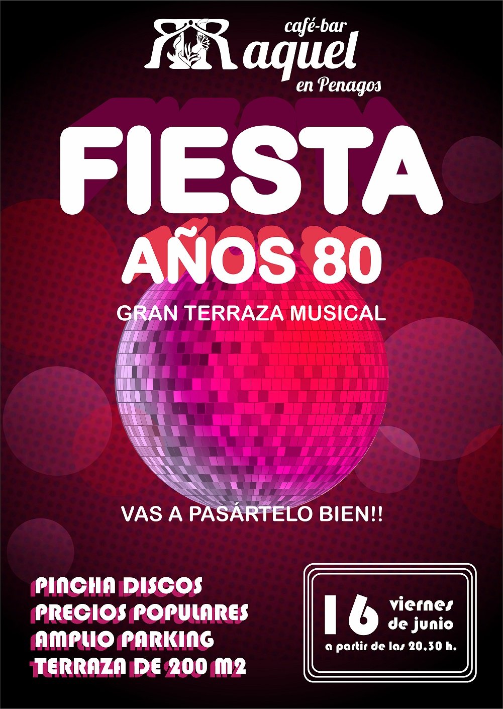 Fiesta 80´s REVIVAL en el Bar Raquel de Penagos