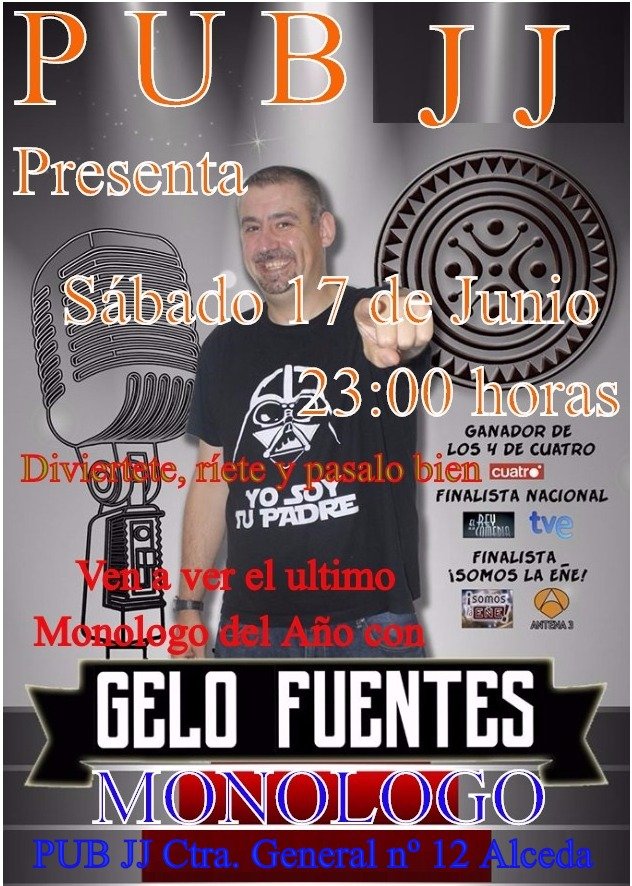 Monólogo de Gelo Fuentes en el Pub JJ de Alceda,Ontaneda