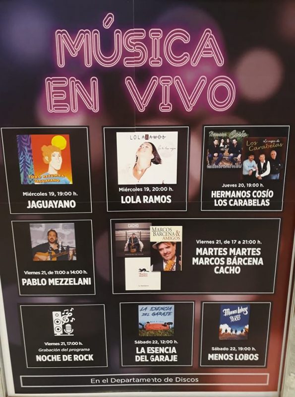 Concierto en El Corte Inglés de Santander