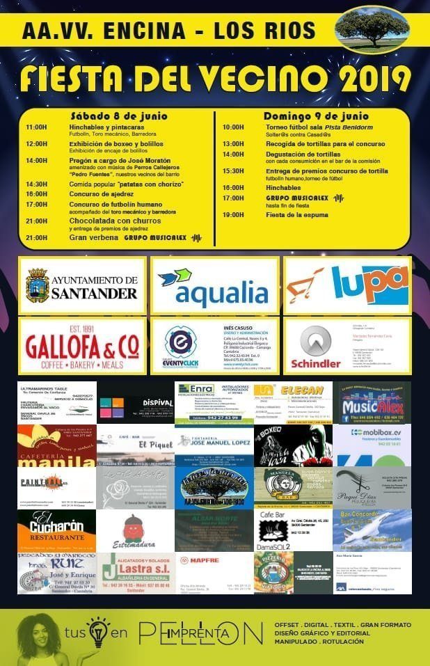 AAVV La Encina – Los Rios – Fiesta del Vecino 2019