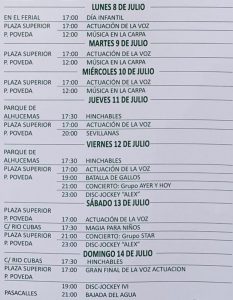 Programa Fiestas de San Fermín en Tetuán 2019