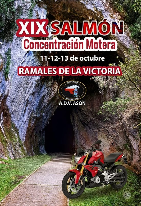 Concentración de motos Salmón 2019 en Ramales de la Victoria