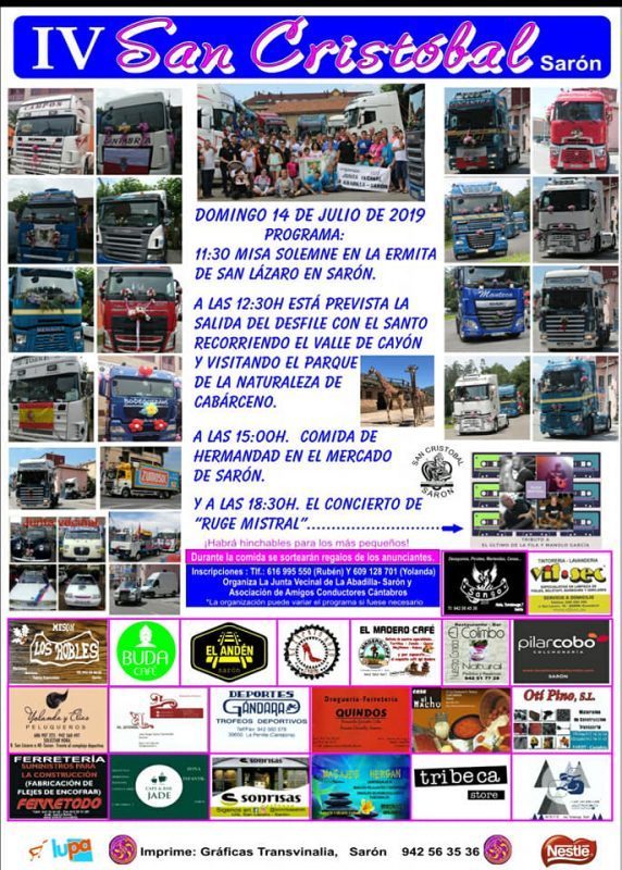 Fiesta de San Cristobal en Sarón 2019