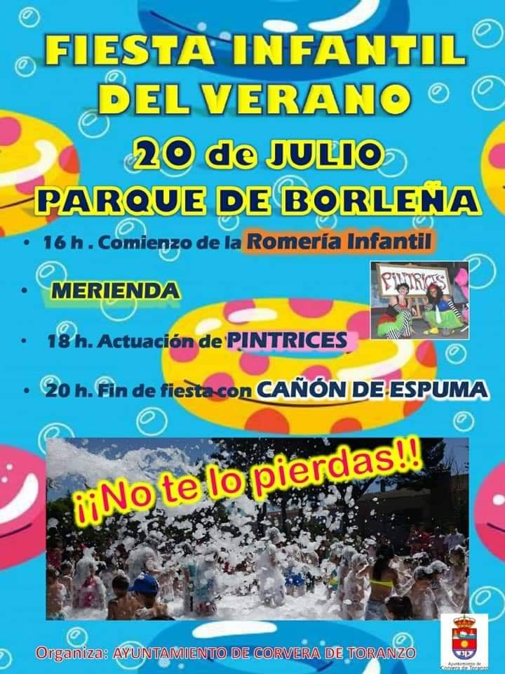 Fiesta infantil de verano en Corvera de Toranzo
