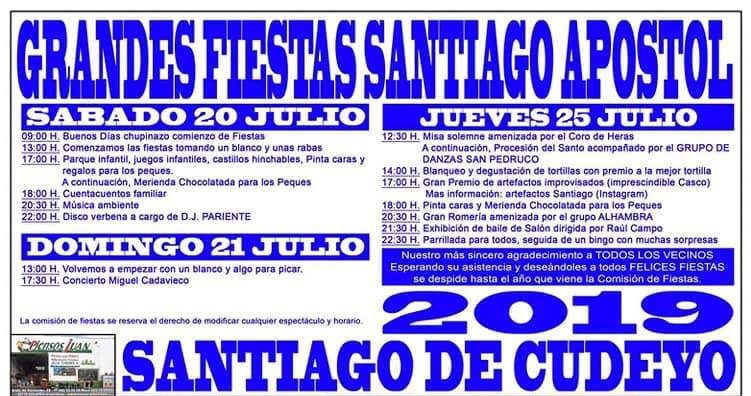 Fiestas de Santiago Apostol en Santiago de Cudeyo 2019