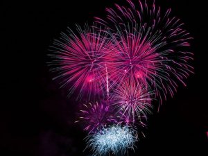 Fuegos artificiales de Santiago 2019 en Santander