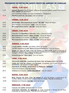 Fiestas del Santo Cristo del Amparo en Comillas 2019