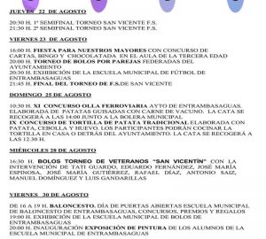 Fiestas de San Vicente Mártir en Entrambasaguas 2019