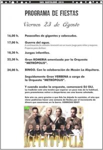 Fiestas de San Bartolomé en Argomilla de Cayón 2019