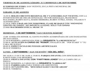 Fiestas de San Vicente Mártir en Entrambasaguas 2019