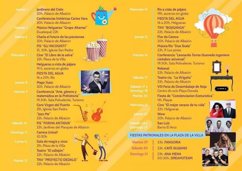 Actividades culturales en agosto 29019 en Noja
