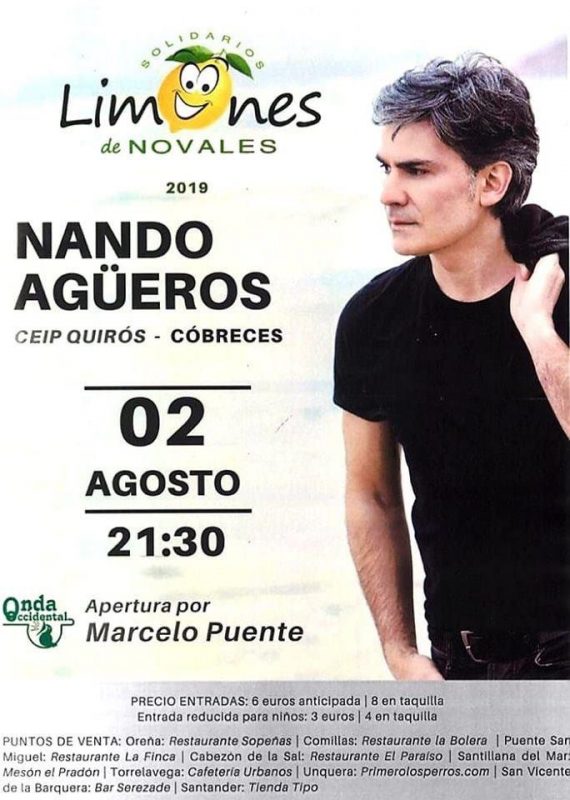 Actuación de Nando Agüeros en Cóbreces