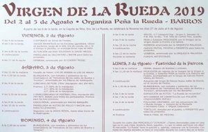 Fiestas de la Virgen de la Rueda 2019 en Barros
