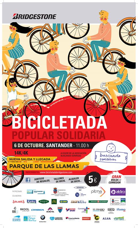 Bicicletada popular solidaria en Santander