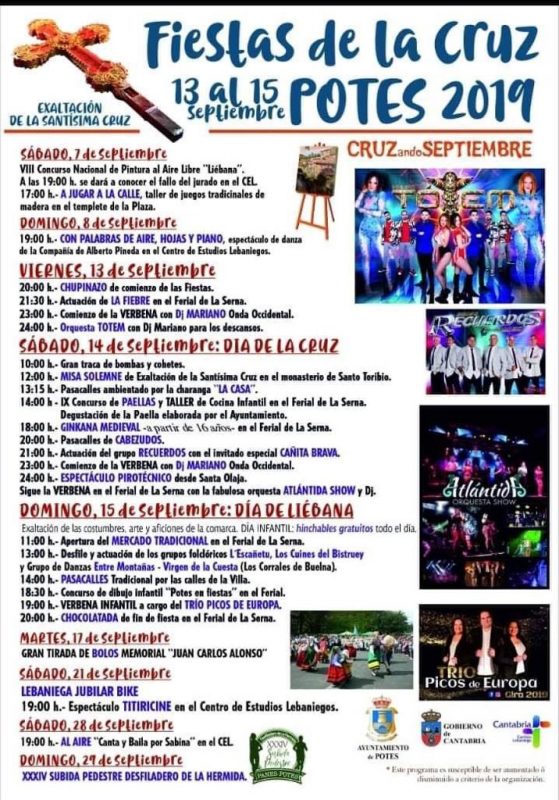 Fiestas de La Cruz en Potes 2019 y día de Liébana