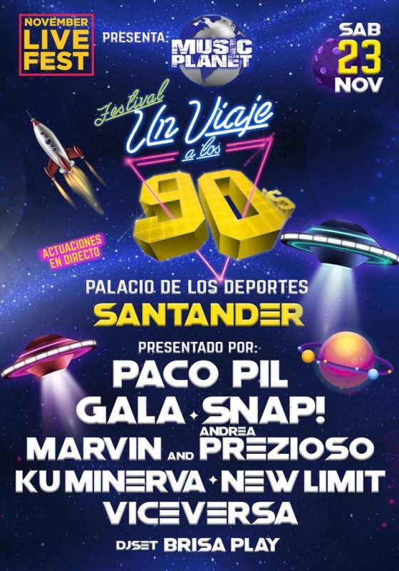 Festival Un viaje a los 90 en Santander