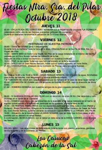 Fiestas del Pilar 2019 en Cabezón de la Sal