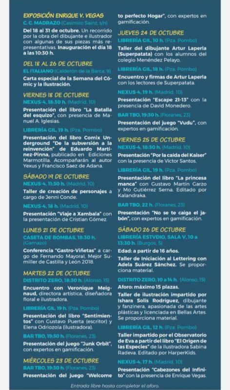 Semana del cómic y la ilustración en Santander