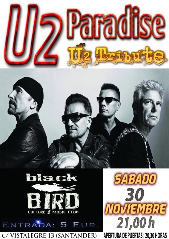 u2 paradise tributo a U2 en el Black Bird