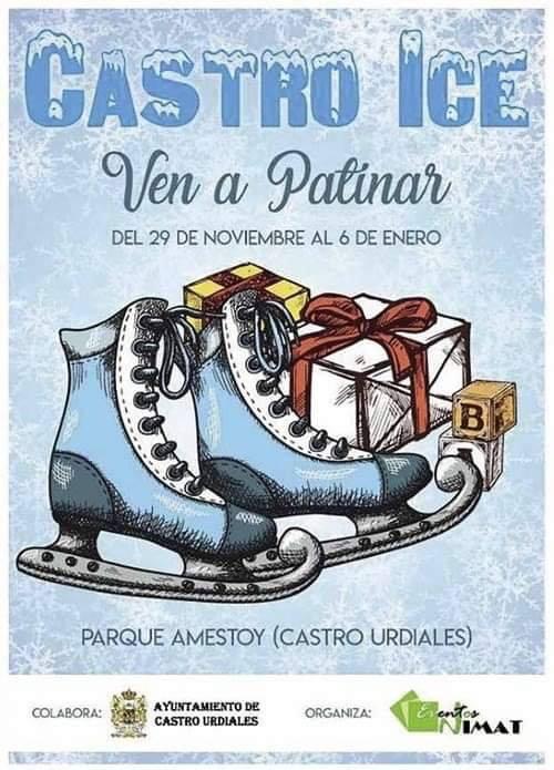 Patinaje sobre hielo en Castro Urdiales esta Navidad