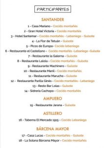 VIII Ruta de los pucheros de Cantabria