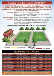 Carrera Popular Escolar y Concurso de Dibujo Bansander