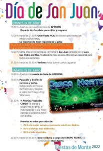 Fiestas de San Juan y San Pedro 2022 – Monte