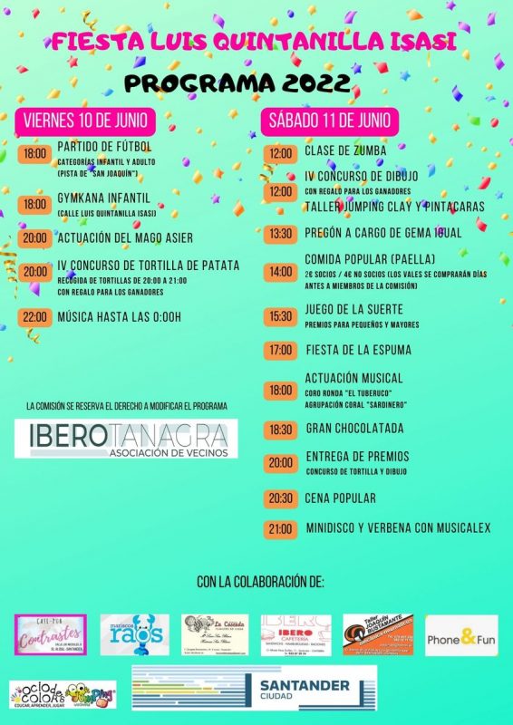 Fiestas Luis Quintanilla Isasi