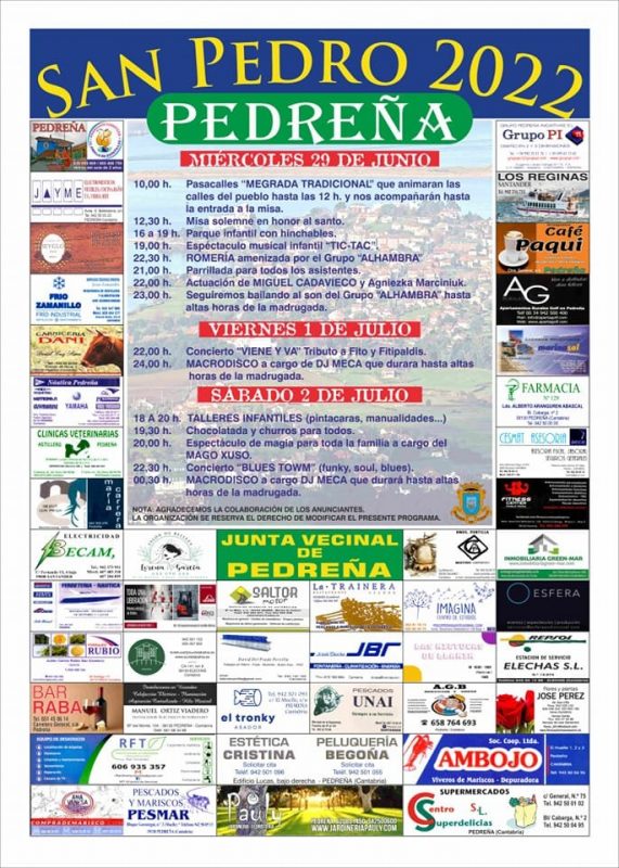 Fiestas San Pedro 2022 – Pedreña