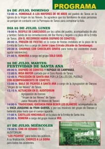 Fiestas de Santa Ana Y Ntra. Señora de las Nieves 2022 – Tanos